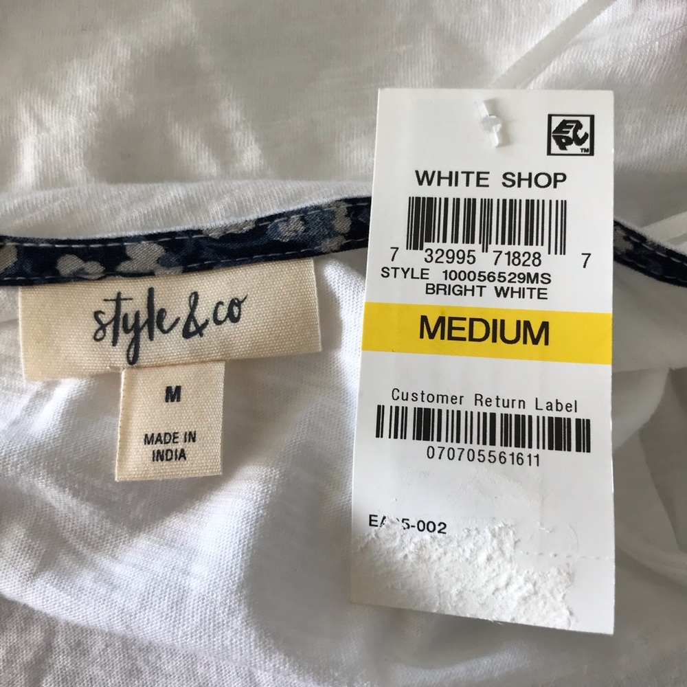 Style & Co Tank Top Sleeveless Scoop Neck Stretch - Picture 12 of 13